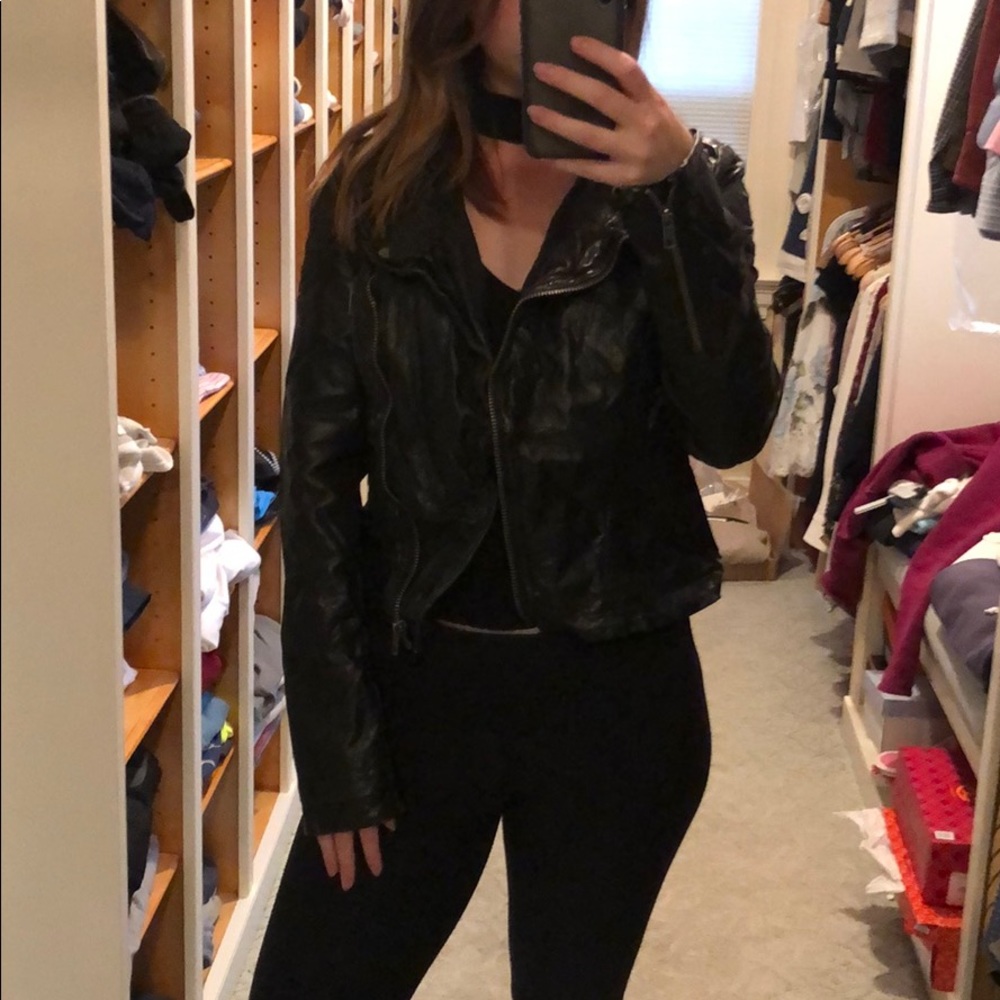 Free People Vegan Leather Jacket